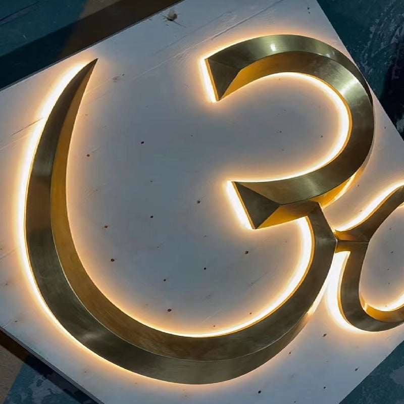 Premium 3D Metal Backlit Signs