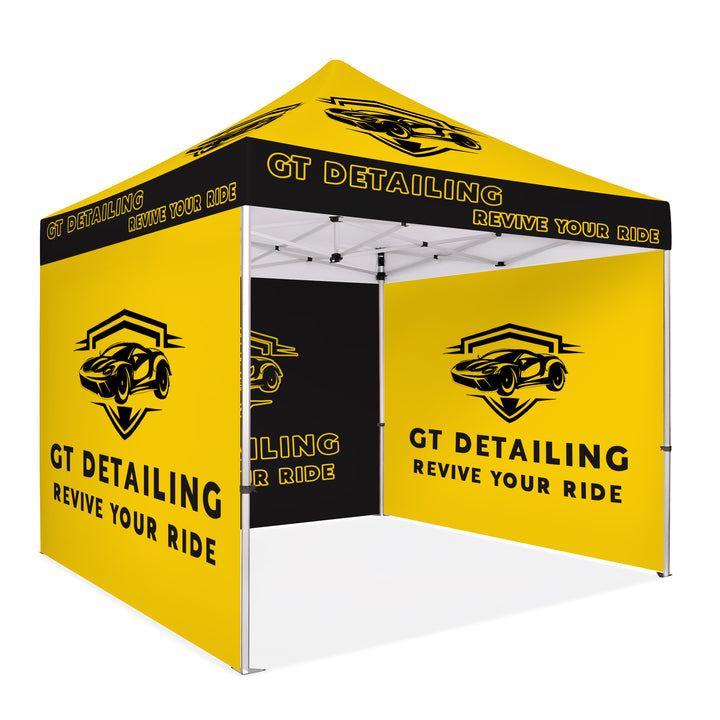 Custom Printed Canopy Tent with Three Back Walls