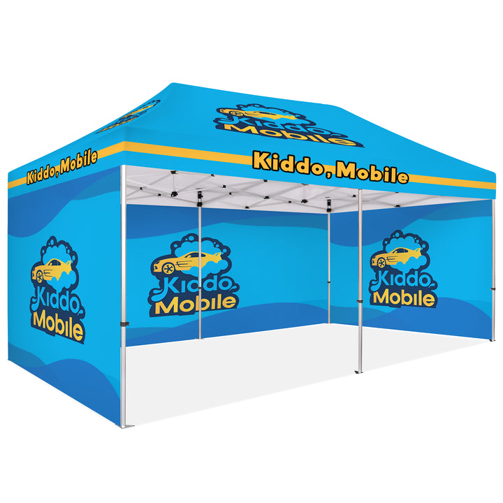 Custom Printed Canopy Tent with Three Back Walls