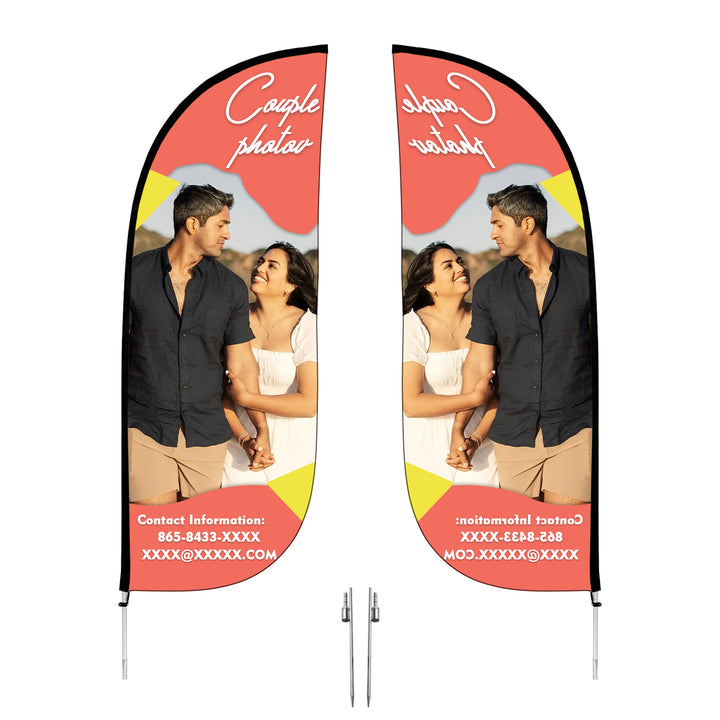 Custom XL Feather Flag - Personalized Advertising Flag, Durable & Weather-Resistant, Perfect for Events, Businesses, and Outdoor Promotions"