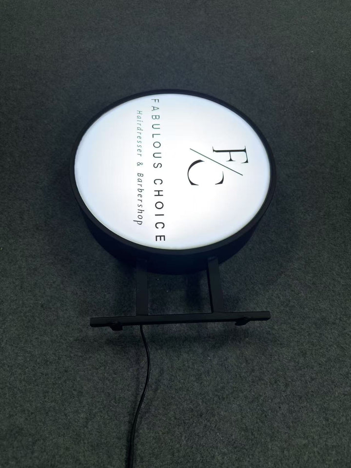 Custom LED Light Box with Stand - Portable Illuminated Sign for Pop-Up Shops
