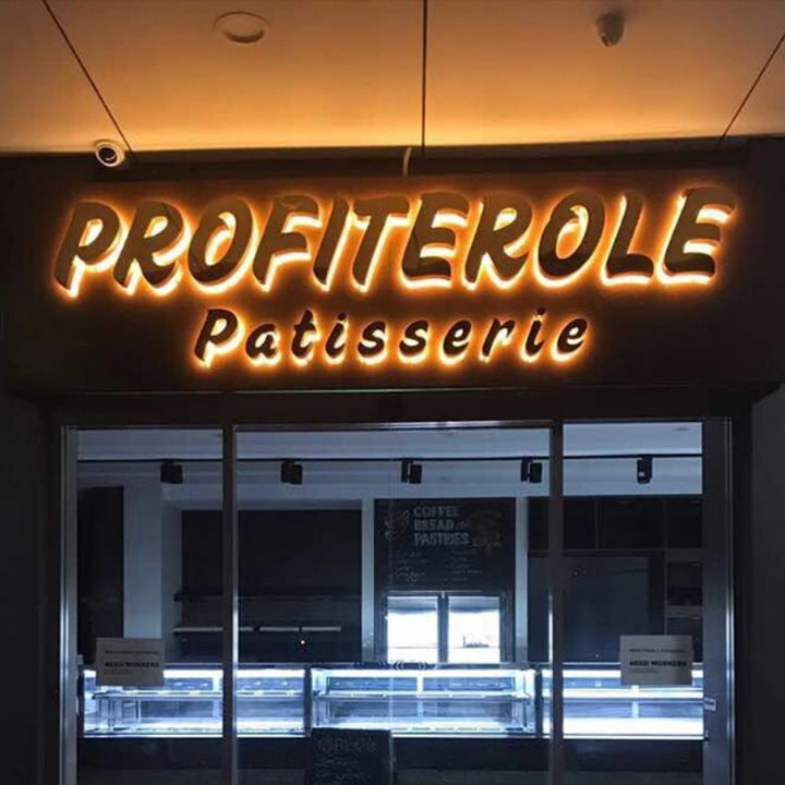 Elegant 3D Metal Backlit Sign