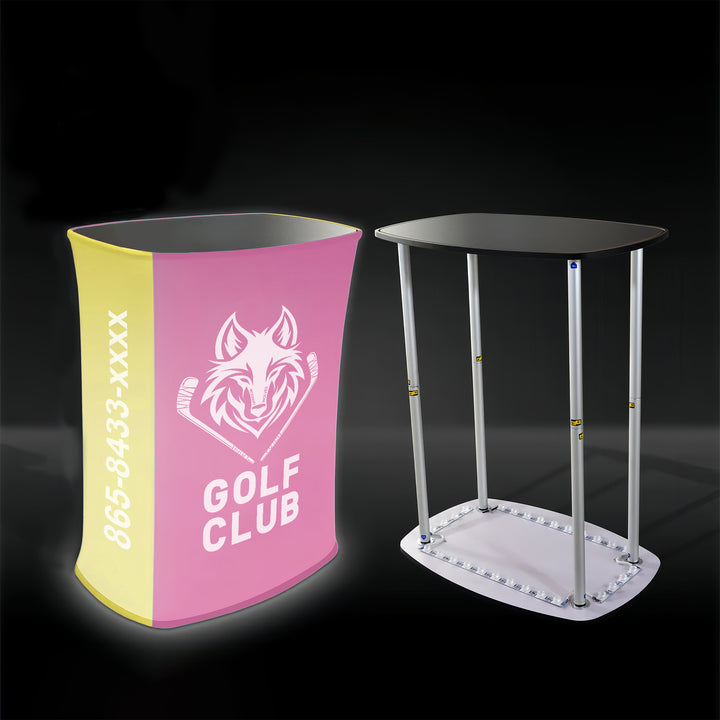 Custom Square Trade Show Podium