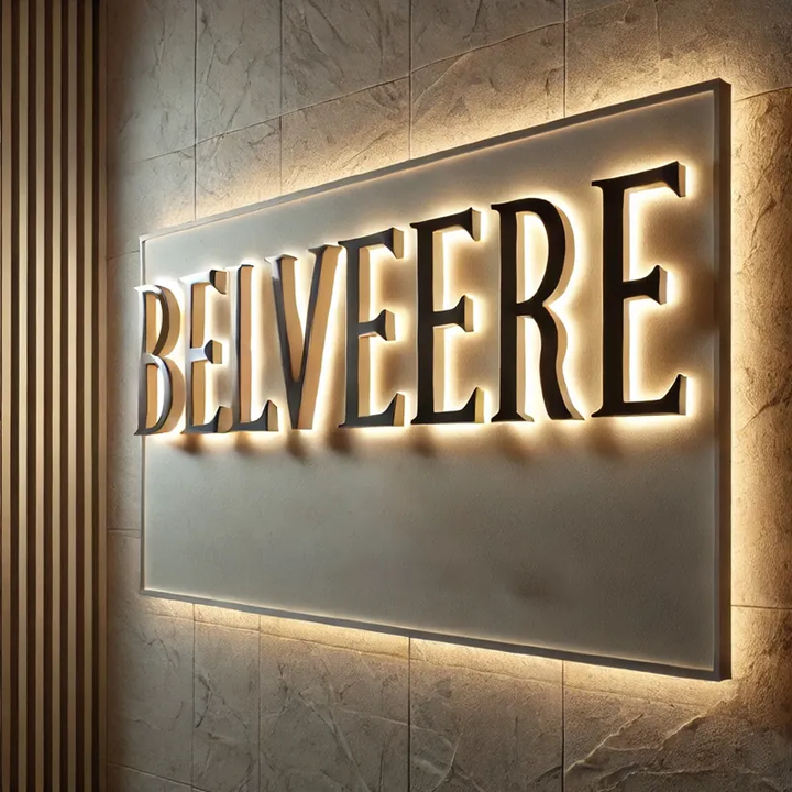 Custom Back-Lit LED Light Box - Modern Business Signage for Retail Storefronts