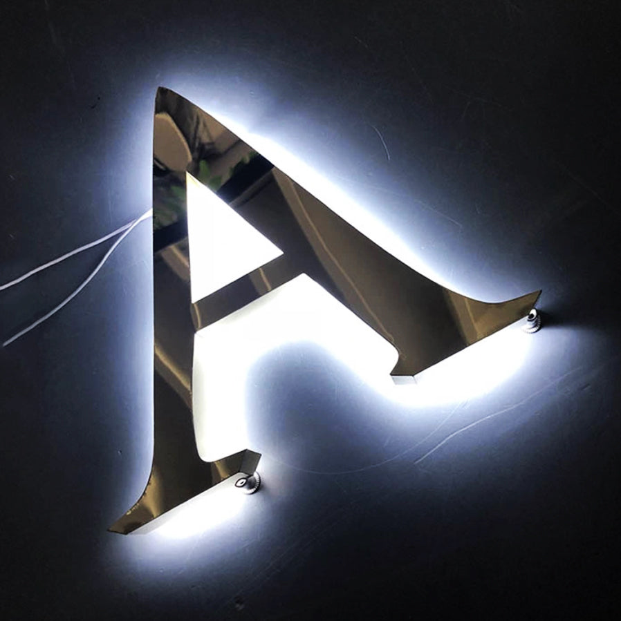Stainless Steel 3D Backlit Sign
