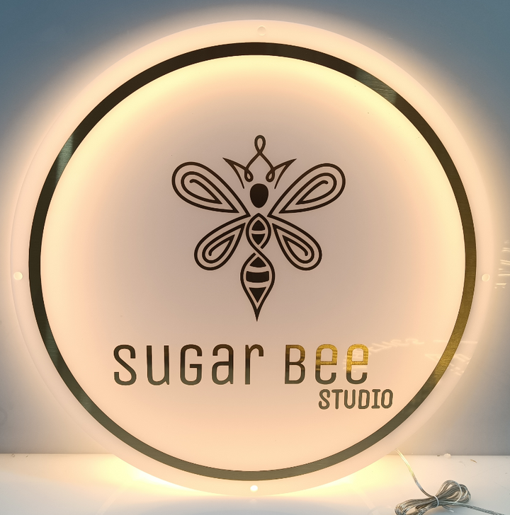 Custom Acrylic Backlit Signs  – Glowing Brand Displays for Offices, Shops, and Studios