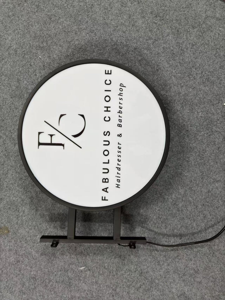 Custom LED Light Box with Stand - Portable Illuminated Sign for Pop-Up Shops