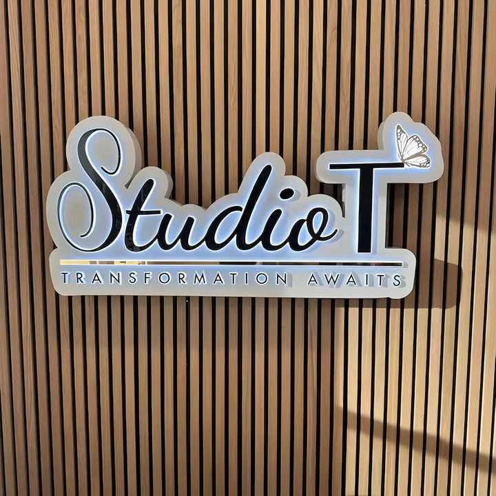 Custom Back-Lit LED Light Box - Modern Business Signage for Retail Storefronts