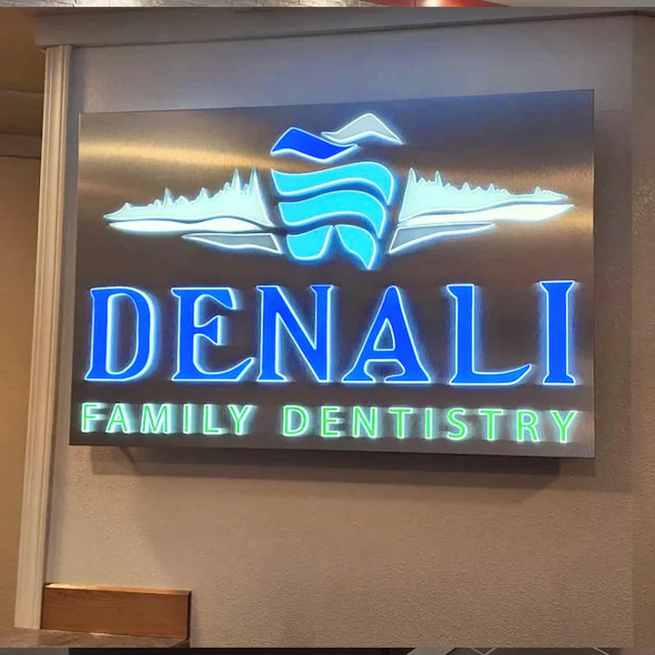 Custom Back-Lit LED Light Box - Modern Business Signage for Retail Storefronts