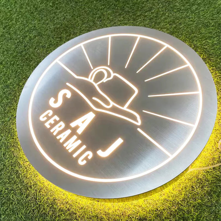 Custom Back-Lit LED Light Box - Modern Business Signage for Retail Storefronts