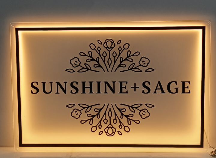 Glowing Acrylic Signs