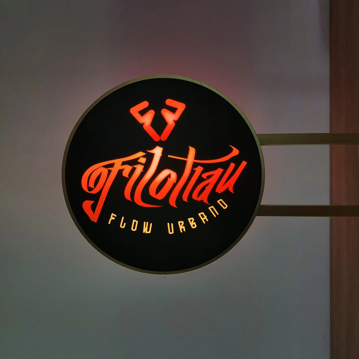 Custom LED Light Box with Stand - Portable Illuminated Sign for Pop-Up Shops