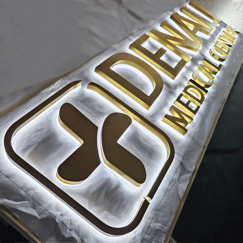 Premium 3D Metal Backlit Signs