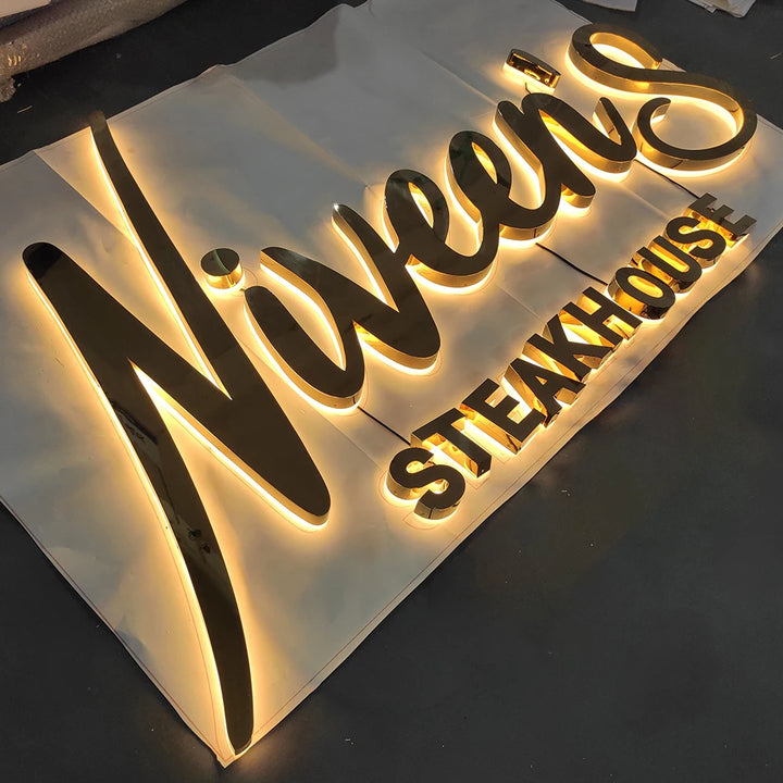 Custom 3D Metal Backlit Sign