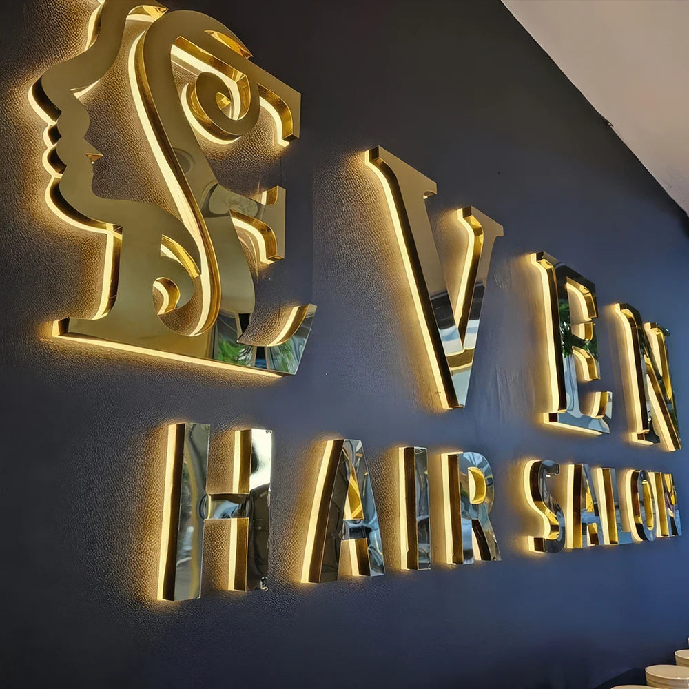 Custom 3D Metal Backlit Sign