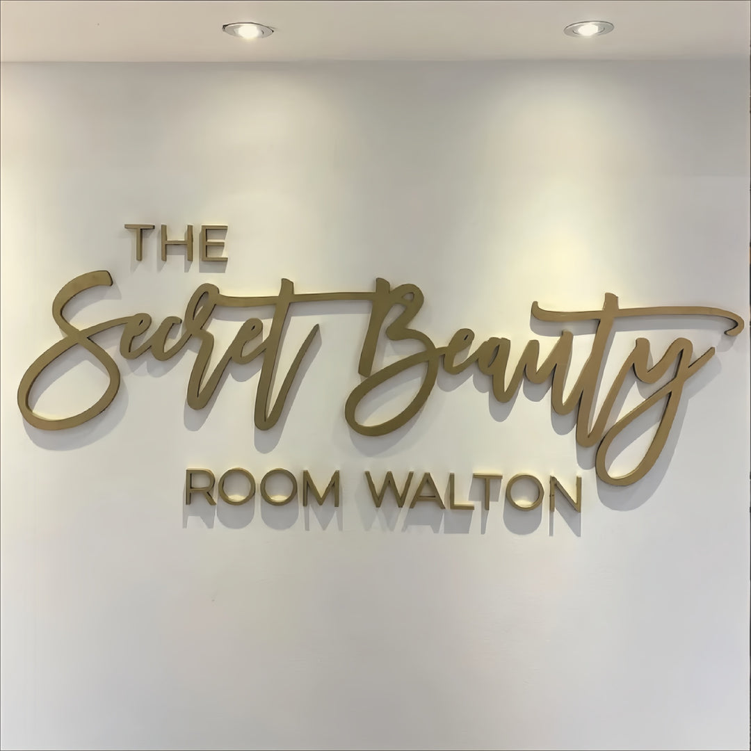 Custom 3D Metal Wall Sign - Non-Illuminated Stainless Steel Logo for Offices & Retail Stores