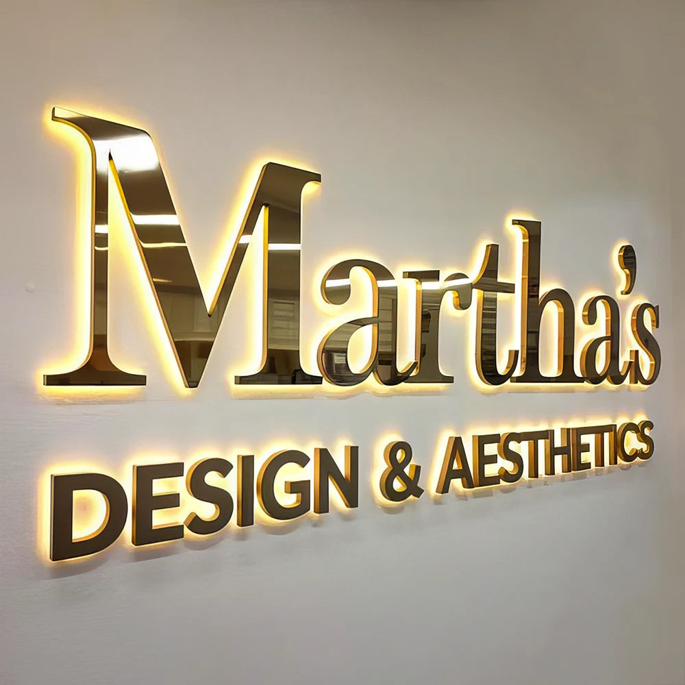 Custom 3D Metal Backlit Sign